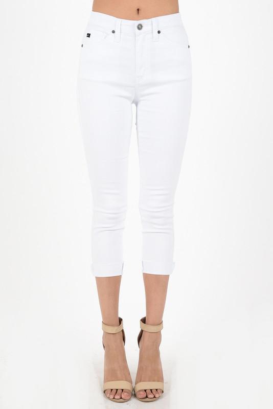 White Kancan Skinny Crop